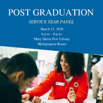Canceled - Post Graduation Service Year Panel on March 17, 2020